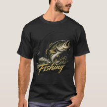 Vintage Bassfiske T-Shirt | Fiskargåva | Ou