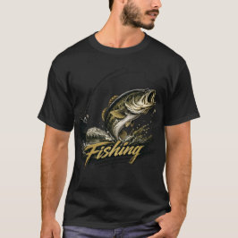 Vintage Bassfiske T-Shirt | Fiskargåva | Ou