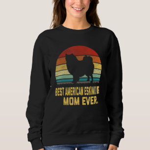 Vintage Bästa American Eskimo Dog Mamma Någonst T Shirt