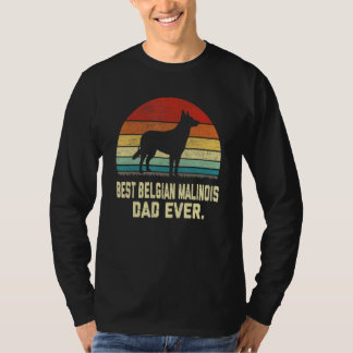 Vintage Bästa belgisk malinois pappa någonsin Hund T Shirt