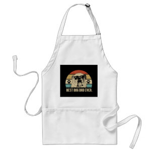 Vintage Bästa engelska bulldogpappa någonsin t-shi Förkläde