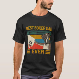 Vintage Bästa Hund Boxer-Pappa - stötdämpare T Shirt