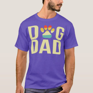 Vintage Bästa Hund Pappa någonsin Tass T Shirt