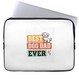 Vintage Bästa hundpappa någonsin Söt design för hu Laptop Fodral