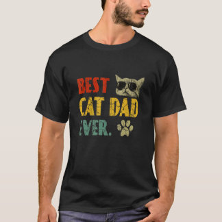 Vintage Bästa Kattpappa Någonsin T- Kattpappa T Shirt