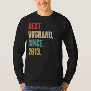 Vintage Bästa Make sedan 2013 Nionde Bröllop Anive T Shirt