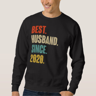 Vintage Bästa Make sedan 2020 andra Bröllop Aniver Lång Ärmad Tröja