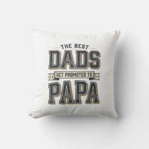 Vintage Bästa Pappor Befodrad Till Papa Tröjd Desi Kudde