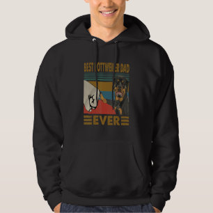 Vintage Bästa Rottweiler Pappa Någonsin Hoodie