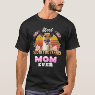 Vintage Bästa utjämnade fot Terrier Mamma Alltid M T Shirt