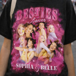 Vintage Bästa Vän Bootleg BFF-Foton Rap T-shirt 90