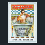 Vintage Bath Tub Bathing Encouragement Sapolio Ad Poster<br><div class="desc">Circa 1900 Vintage Bath Tub,  Bathing Encouragement Sapolio Ad: Förstora bilden till att läsa texten på badkaret. Det är ovärderligt! Skulle det inte vara perfekt att hänga på väggen i badrummet?!</div>