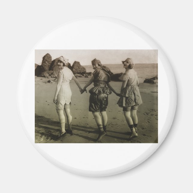 Vintage Bathing Beauties Magnet (Framsidan)
