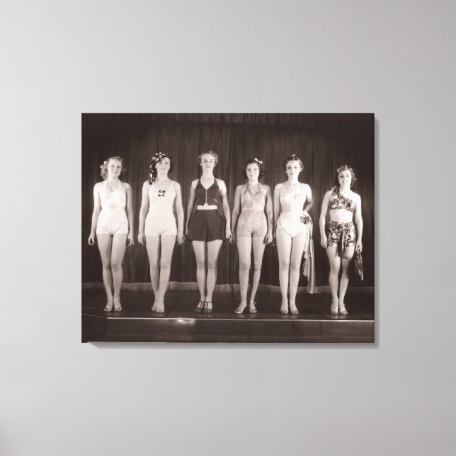 Vintage Bathing Kostym Kanvastryck - 1780019.jpg (Framsida)