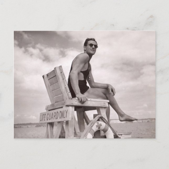 Vintage Bathing Kostym Postcard - 1780088.jpg Vykort (Framsida)