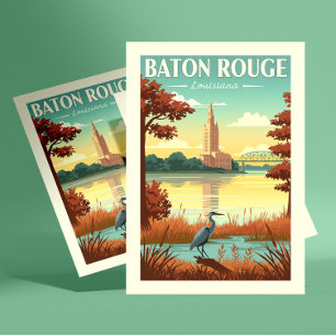 Vintage Baton Rouge Louisiana Vykort
