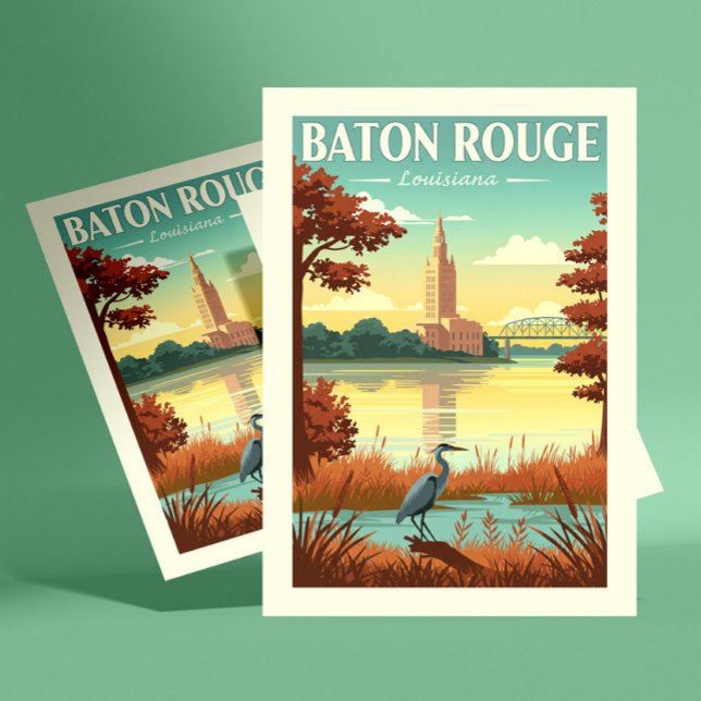 Vintage Baton Rouge Louisiana Vykort (Skapare uppladdad)