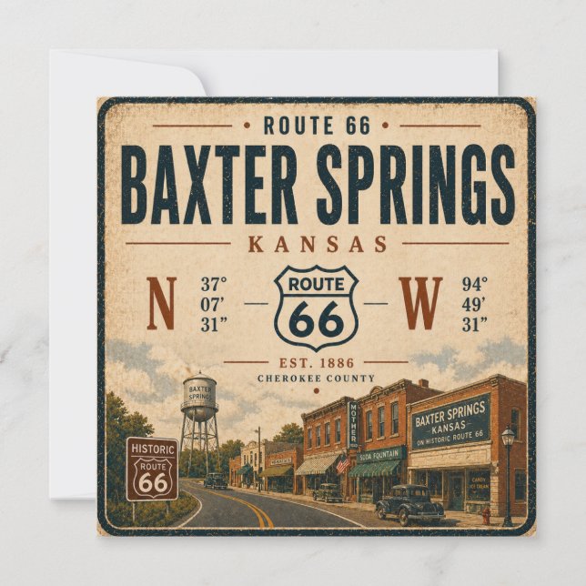 Vintage Baxter Springs Highway Heritage (Framsida)