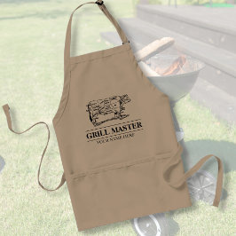 Vintage BBQ Grill Master Foodie Antique Steer Cow Förkläde