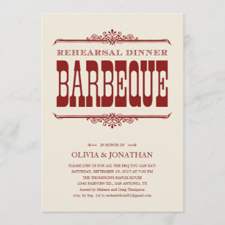 Vintage BBQ - inbjudan till repetitionsmiddagar