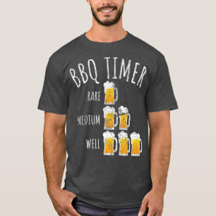 Vintage BBQ Timer Beer Drinny Grilling T Shirt