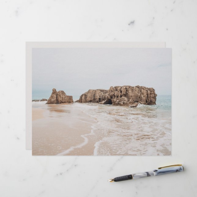 Vintage beach aesthetic scrapbook paper (Fram/Back In Situ)