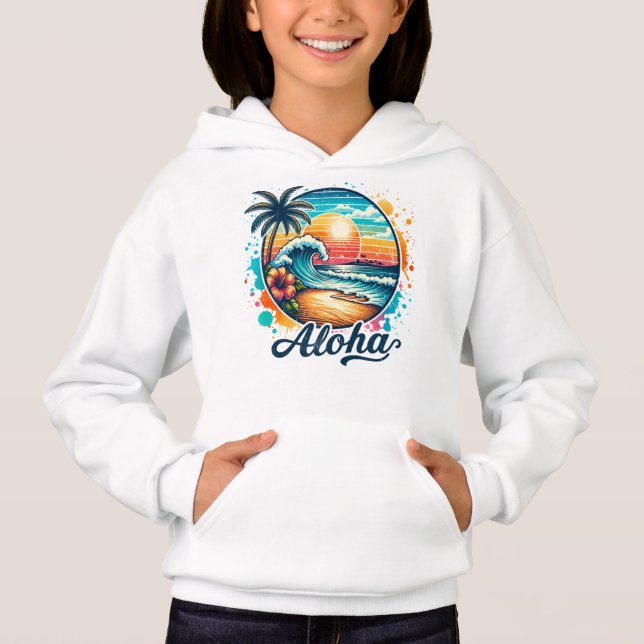 Vintage Beach Aloha Sublication-94953 T Shirt (Framsida)