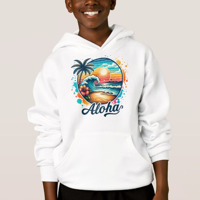 Vintage Beach Aloha Sublication-94953 T Shirt (Framsida)
