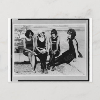 Vintage Beach Beauties Photo Vykort