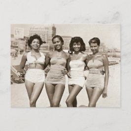 Vintage Beach Beauties Vykort