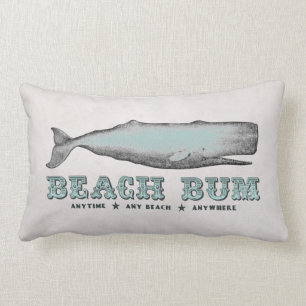 Vintage Beach Bum Pillows Lumbarkudde
