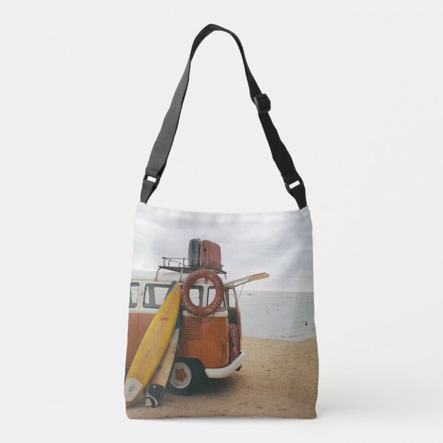 Vintage Beach Img. Axelväska (Baksida)