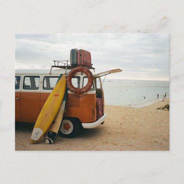 Vintage Beach Img. Vykort (Framsida)