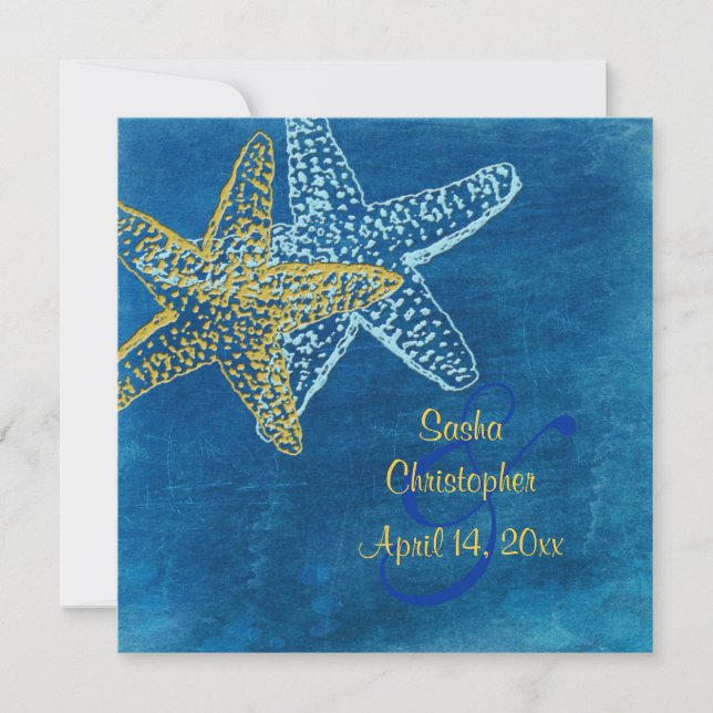 Vintage Beach-inbjudningar Inbjudningar (Framsida)