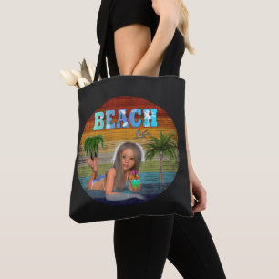 Vintage Beach-redskap Tygkasse