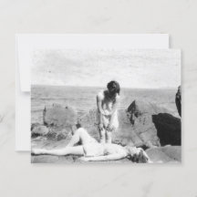 Vintage Beach-vykort