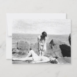 Vintage Beach-vykort Vykort
