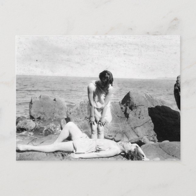 Vintage Beach-vykort Vykort (Framsida)