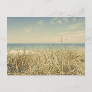 Vintage Beach-vykort. Vykort
