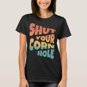 Vintage Bean Bag Toss Cookout Retro Stäng ditt loc T Shirt
