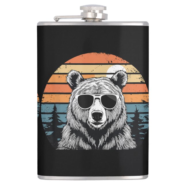 Vintage Bear with Sunglasses Fickplunta (Framsidan)