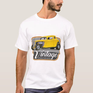 Vintage bearbetar med maskin coupen t shirt