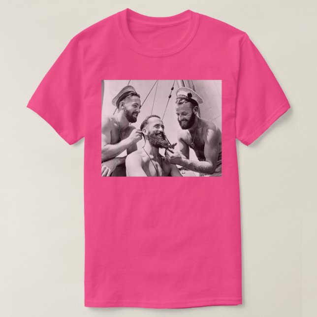 Vintage Beard Trimming T Shirt (Design framsida)