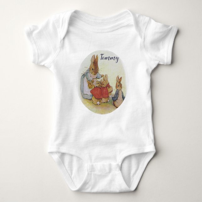 Vintage Beatrix Potter Peter Rabbit Nursery T Shirt (Framsida)