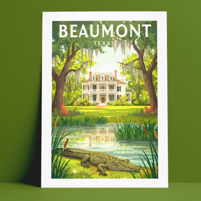 Vintage Beaumont Texas Vykort (Skapare uppladdad)