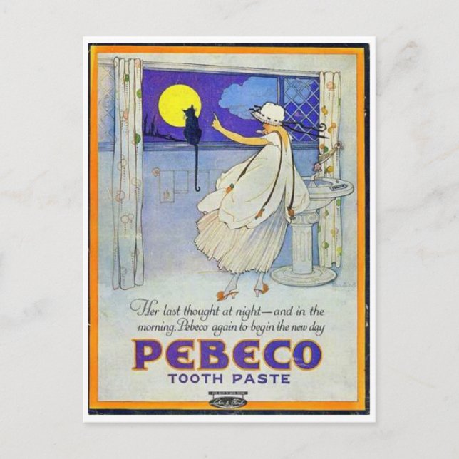 Vintage Beauty Ads Postcards Vykort (Framsida)