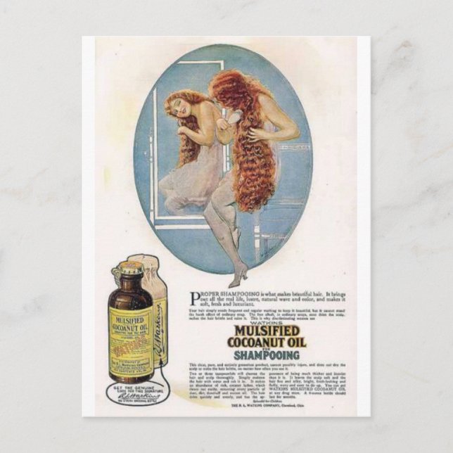 Vintage Beauty Ads Postcards Vykort (Framsida)