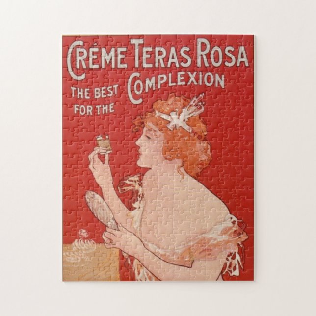 Vintage Beauty Advertisement Illustration Art Pussel (Vertikal)