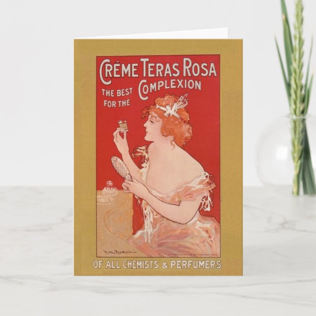 Vintage Beauty Advertisement Meddelande (Framsida)