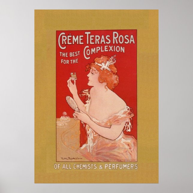 Vintage Beauty Advertisement Poster (Framsidan)